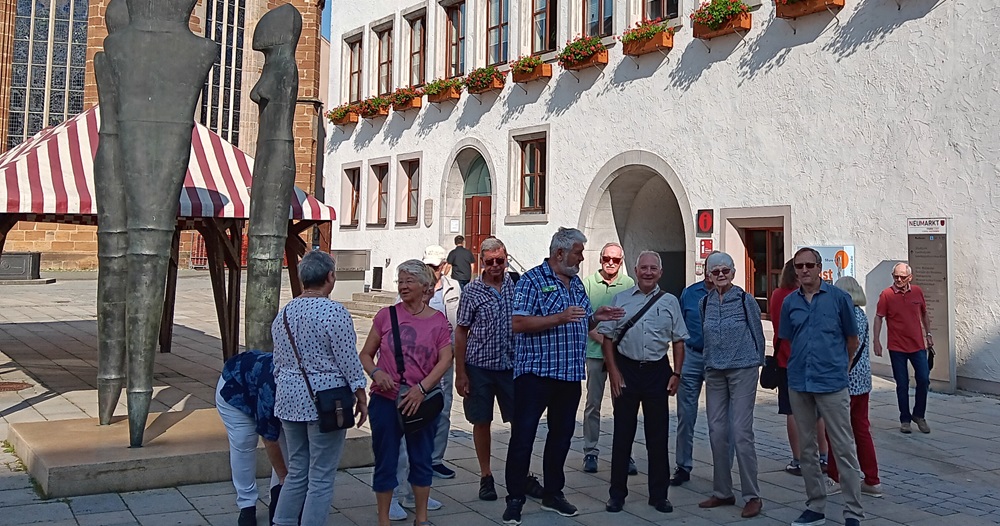 Eintreffen am Rathaus